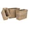 Hello Honey® Natural Rectangular Woven Rattan Nesting Basket Set